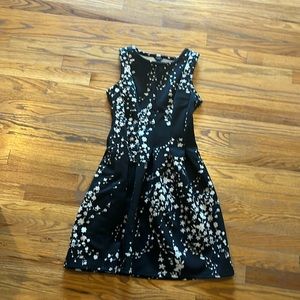 Ann Taylor beautiful black and cream dress.